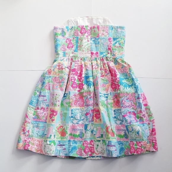 LILLY PULITZER Lottie State of Mind Patchwork Dres - Picture 8 of 12
